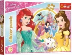 Trefl - Puzzle - Třpytivé: Disney princezny