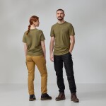 FJÄLLRÄVEN Hemp Blend Out Here T-shirt W, Green (vzorek) velikost: S