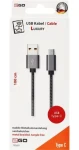 2GO Luxury USB-B - USB-C šedá / Datový kabel / USB 3.2 Gen 1 / 1 m (795812)