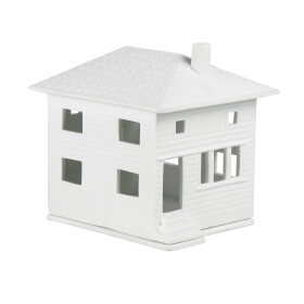 Räder Porcelánový svícen domeček Town Villa, bílá barva, porcelán