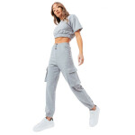 Justhype Sweat Crop Tričko-Cargo Joggers W LABON004 8