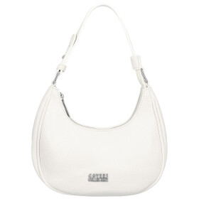 Trendy dámská koženková kabelka na rameno Tricia, bílá
