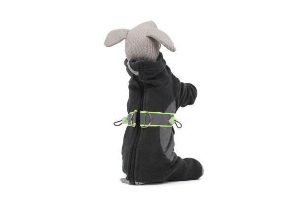 Mazlík elastická fleecová kombinéza pro psa Barva: Šedá, Délka zad (cm): 29, Obvod hrudníku: 34 - 40 cm