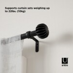 Roztažitelná garnýž 107-305 cm Umbra FINN - černá