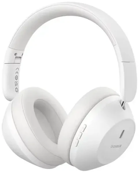 Baseus Bass 30 Max bílá / Bezdrátová sluchátka / mikrofon / Bluetooth 5.3 / ENC (A00070700211-00)