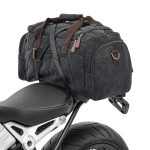 Vintage tailbag na motocykl Orlando, 30L, šedý, textilní