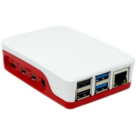 Raspberry Pi® RPI4-CASE-RW SBC skříň Vhodné pro: Raspberry Pi® 4 B červená, bílá