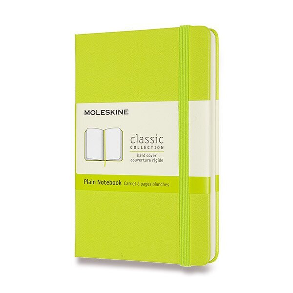 Moleskine Zápisník žlutozelený čistý, tvrdý