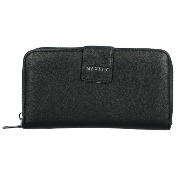 Trendy dámská koženková peněženka MaxFly Fabriz, černá