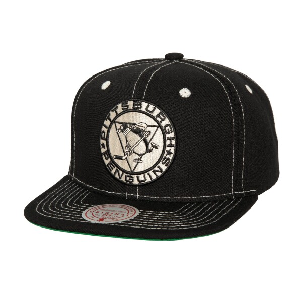 Mitchell & Ness Pánská kšiltovka Pittsburgh Penguins NHL Contrast Natural Snapback Vintage