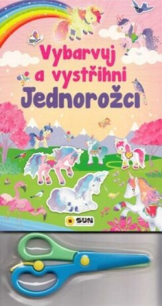 Vybarvuj Vystřihni Jednorožci