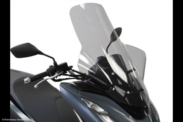 Honda Pcx 125 21-24 Skútr plexi Powerbronze 710 mm With hand blisters - lehce kouřová