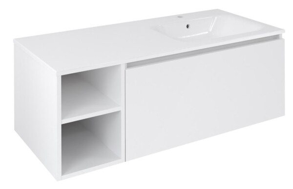 SAPHO - LOREA skříňka 120x46x51,5cm (30P+90cm), pravá, bílá mat LE090-3131-R-04