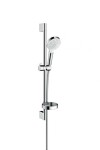 HANSGROHE - Crometta Set sprchové hlavice, 2 proudy, mýdlenky, tyče a hadice, bílá/chrom 26553400