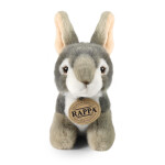 Plyšový králík šedý sedící 16 cm, ECO-FRIENDLY