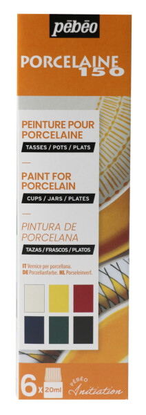 Pébéo Porcelaine 150 sada I. 6 x 20 ml