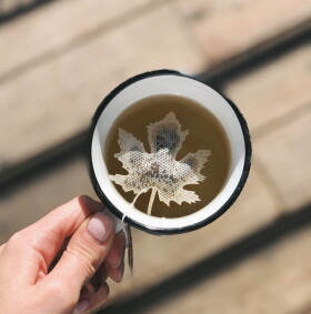 TEA HERITAGE Zelený čaj Jasmine Maple Leaf - 5 ks, bílá barva, papír, textil