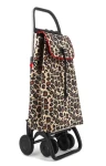 Rolser I-Max Wild 4 Logic Tour leopardí vzor / Nákupní taška na kolečkách / 2 kolečka / Nosnost 50 kg