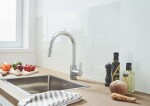 GROHE - Feel Dřezová baterie s výsuvnou sprškou, supersteel 31486DC1