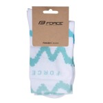 Ponožky FORCE ENDURE, bílo-modré (barva bílo-modrá, velikost L/XL)