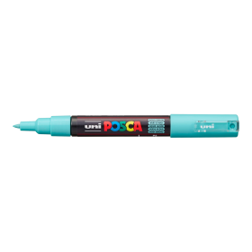 Posca akrylový popisovač PC-1M, 0,7 - 1 mm, azurová (extra tenký kulatý hrot)