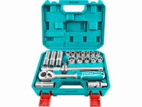 TOTAL-TOOLS industrial Hlavice nástrčné sada 20ks / 1.2" / CR-V(50BV30) / tepelně tvrzeno (THT121201)
