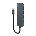 SAVIO AK-54 šedá / USB-C rozbočovač / 4x USB 3.1 A (KBASAVADA0026)