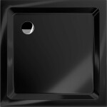 MEXEN - Flat sprchová vanička čtvercová slim 70 x 70, černá 40707070