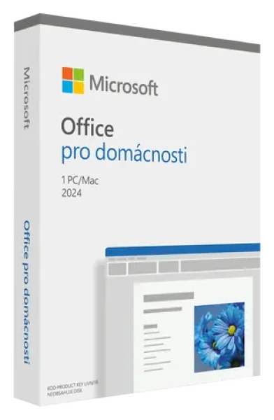 Microsoft Office 2024 pro domácnosti CZ / PC Mac / 64 bit / Bez média / Krabicová licence (EP2-06834)