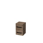 Koupelnová skříňka nízká s černou úchytkou SAT Cube Way 32,5x49,3x33 cm dub Wellington mat CUBE3CN32DW CUBE3CN32DW