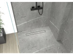 CERANO - Sprchový odtokový žlab, sifon otočný 360° - design 2v1 - nerez - DN40 - černá matná - 114 CER-8050BD6977