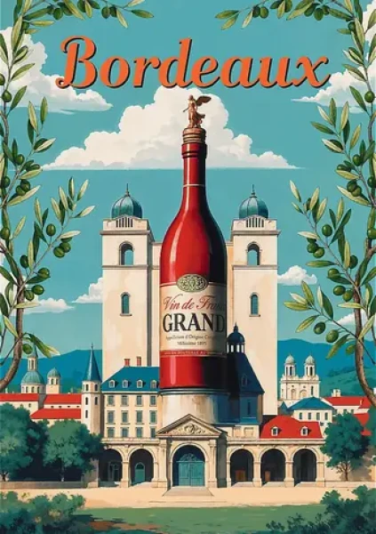 TREFL Puzzle Premium Plus Vintage Posters: Bordeaux, Francie