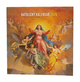 Nástěnný kalendář 2026 Baloušek čtvercový - Katolický kalendář (s modlitbami)