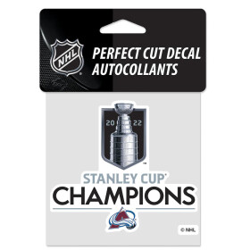 Fanatics Samolepka Colorado Avalanche NHL 2022 Stanley Cup Champions 4'' x 4'' Perfect-Cut Decal% 1 ks
