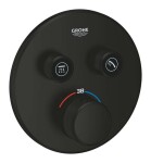 GROHE - Grohtherm SmartControl Termostatická baterie pod omítku, pro 2 spotřebiče, matná černá 291192430