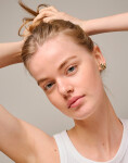 ENAMEL Copenhagen Studs, Large Sunshine 925S/GP