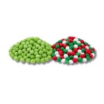 Cukrové perly SweetArt světle zelené a Christmas mix 7 mm (120 g)