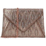 Luxusní dámské psaníčko Michelle Moon Elizara, růžové