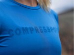 Běžecké tričko Compressport Logo SS Tshirt W - PACIFIC COAST/ESTATE BLUE Velikost textilu: XS