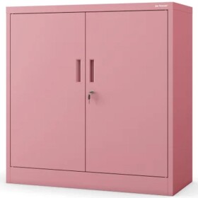 Kovová Kancelářská Skříňka Beata pastelově růžové