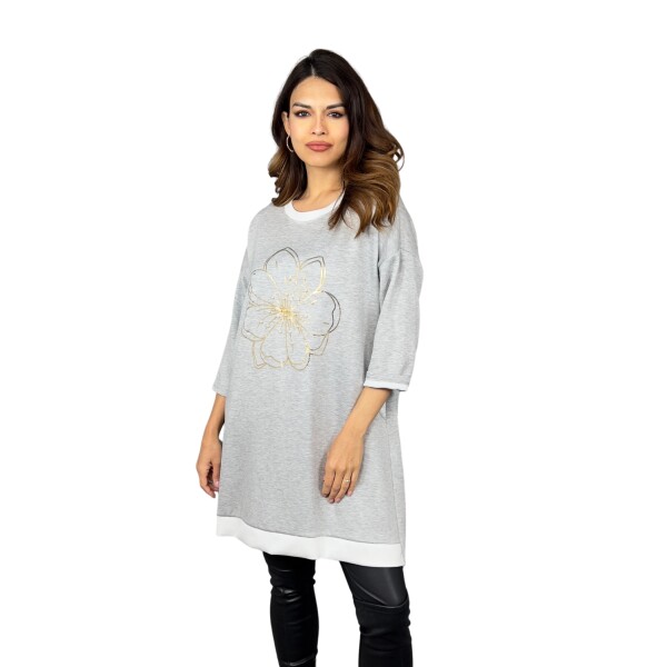 HOSH Mikinové šaty Kina Velikost: UNI, Barva: Šedá