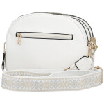 Trendy dámská koženková kabelka Lusy, bílá