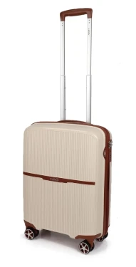 Cestovní kufr Dielle S PP STRIPE 190-55-24 béžová 38 L