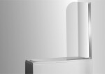 OLSEN SPA - Vanová zástěna MODERN PLUS - Barva rámu - Chrom/Leštěný hliník (ALU), Rozměr A - 65, Směr zavírání - Univerzální Levé / Pravé, Výplň - Čiré bezpečnostní sklo - 4 mm OLBMOD682