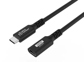 MicroConnect USB3.2CC05EX Prodlužovací kabel USB-C 3.2 Gen 2x2 0.5m černá / 1x USB-C(M) / 1x USB-C(F) / 100W (USB3.2CC05EX)