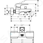 HANSGROHE - Metropol Vanová baterie, chrom 74540000