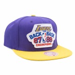 Mitchell & Ness Pánská kšiltovka Los Angeles Lakers NBA Back To Back Champions Snapback