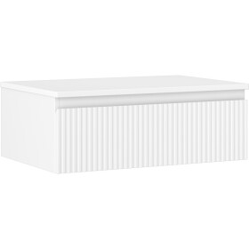 MEXEN/S - Rivel koupelnová skříňka pod umyvadlo 70 cm s deskou, 1 šuplík, reliéf , bílá mat 91A20-07023-1-BFC01