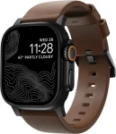 Nomad Modern Band řemínek pro Apple Watch 46mm/49mm hnědá/černá (NM01197485)