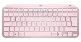 Logitech MX Keys Mini DE růžová / bezdrátová klávesnice / DE layout / Bluetooth / LED podsvícení (920-010481)